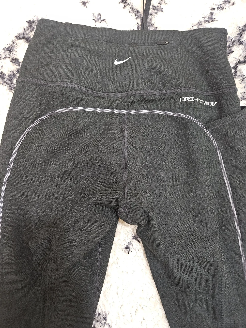 Nike Black Performance Leggings with Reflective Trim